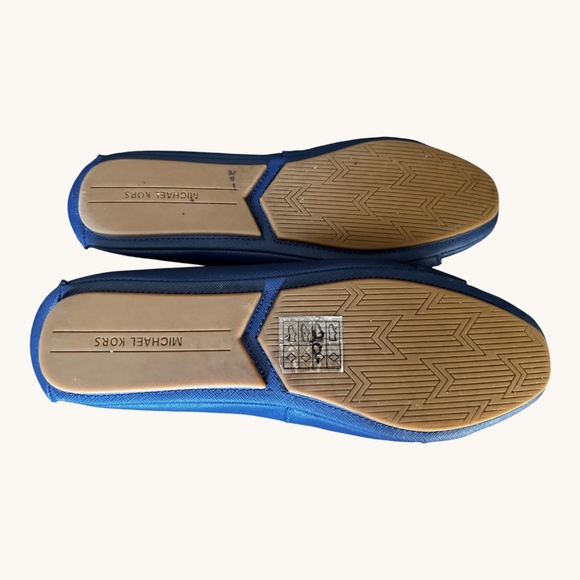 Michael Kors MK Plate Moccasin Flat Shoes Cobalt Blue Womens US Size 8.5M - Picture 2 of 6